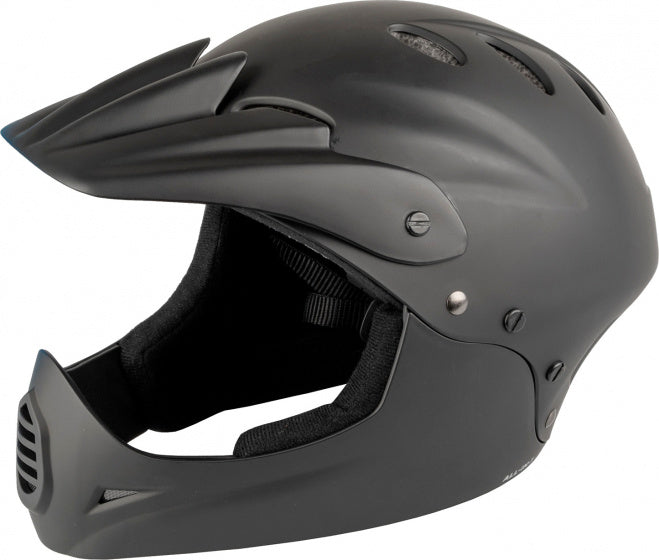M-wave Downhill Bicycle Casque Unisexe Matte noir taille 58-61 cm