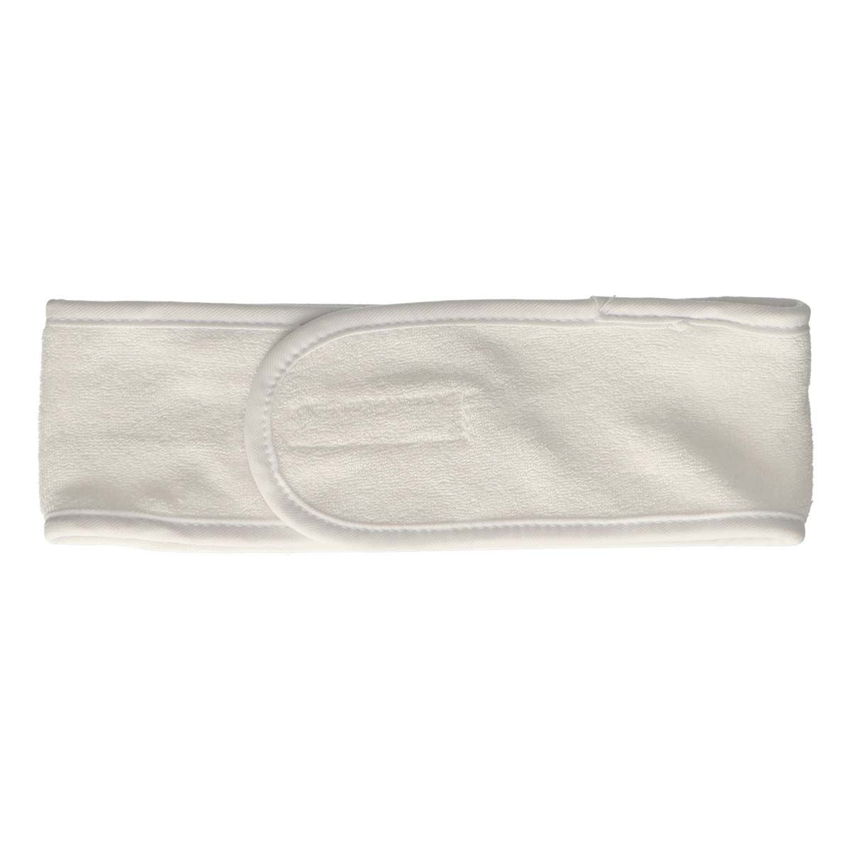 Pour coiffeurs, bandeau de maquillage blanc, fermeture velcro