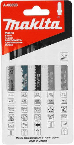 Makita accessoires lame de scie sauteuse assorties - a-86898
