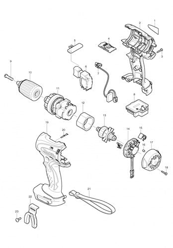 Accessoires Makita 419041-9 | bouton l+r | - 419041-9