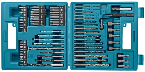 Makita accessoires jeu de 75 pièces de forets et d'embouts de tournevis - b-49373
