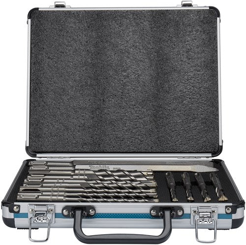 Accessoires Makita b-64674 | jeu de burins pb4s sds+ | SDS-plus 13 pièces | en coffret aluminium - b-64674