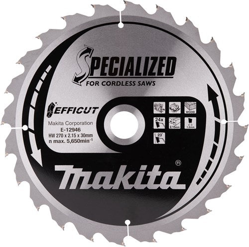 Makita accessoires lame de scie circulaire bois 270x30 ff-cut - e-12946