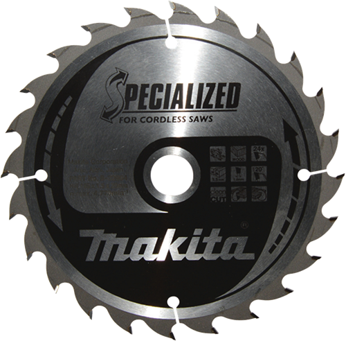 Accessoires Makita lame de scie circulaire bois | spécialisé 165x20x1,5 24t 20g - b-32904 - b-32904