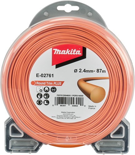 Accessoires Makita fil de coupe 2,4 mm x 87 m rond | orange - e-02761