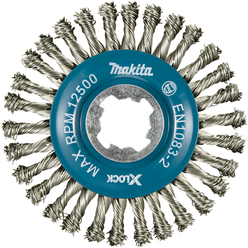 Accessoires Makita brosse ronde 115mm x-lock acier inoxydable - d-73368 d-73368