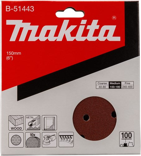 Makita accessoires disque de ponçage k100 150mm - b-51443