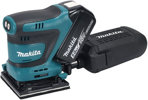 Ponceuse orbitale sans fil Makita dbo481rtj | 18v | Batterie 2 x 5,0 Ah + chargeur rapide | dans mbox - dbo481rtj