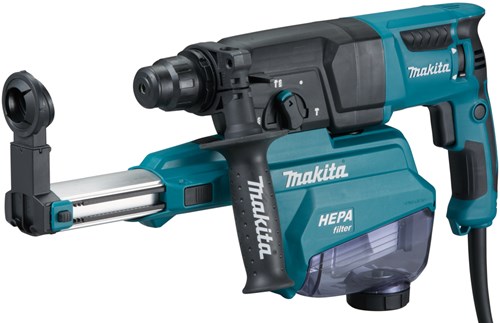 Marteau combiné Makita hr2652j 230 v | sds-plus | avec unité d'aspiration de poussière dans mbox - hr2652j