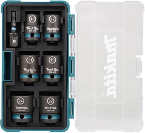 Jeu de douilles à chocs Imp Makita act noir, 1 2 7 pièces - e-16592