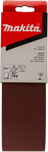 Makita accessoires bande abrasive k120 76x533 rouge - p-37219