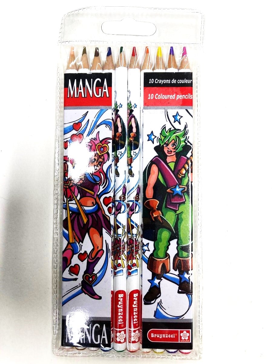 Bruynzeel - 10 crayons manga