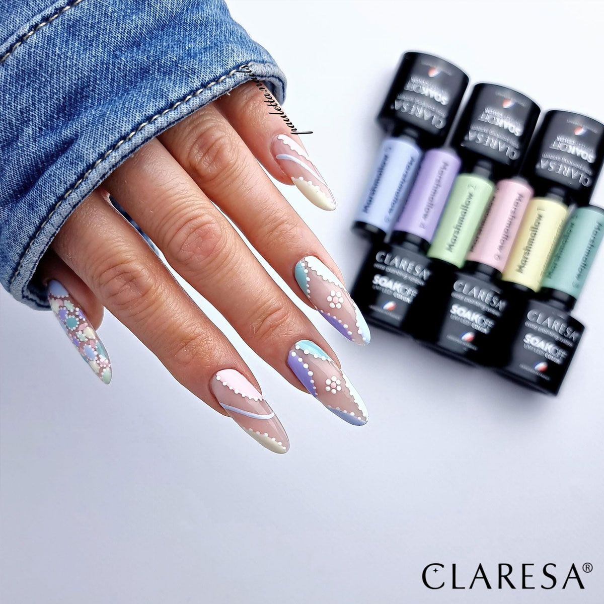 Claresa Vernis Gel UV LED 5 ml Marsh Mallow 4