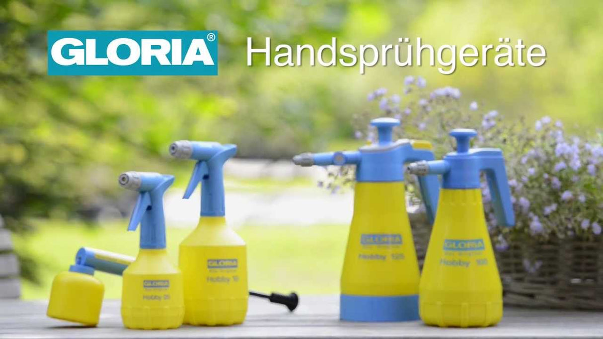Pulvérisateur à pression Gloria hobby 100 - pulvérisateur pour plantes - tête de pulvérisation réglable en continu - 1 litre