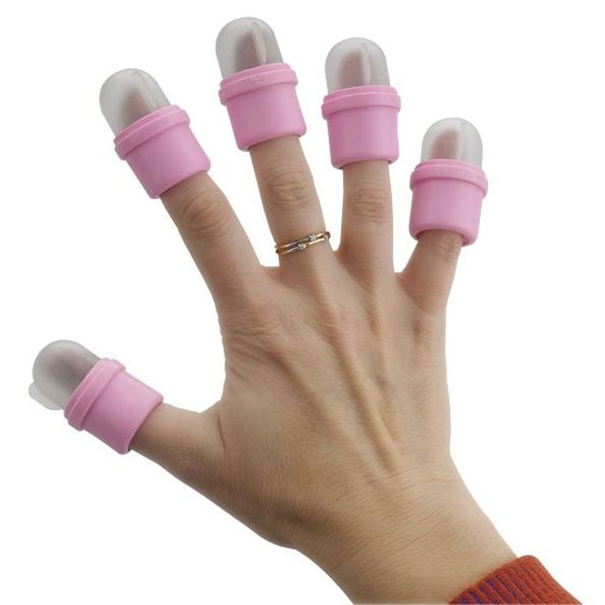Sibel dissolvant pour ongles tremper les dés à coudre rose 10 pcs.