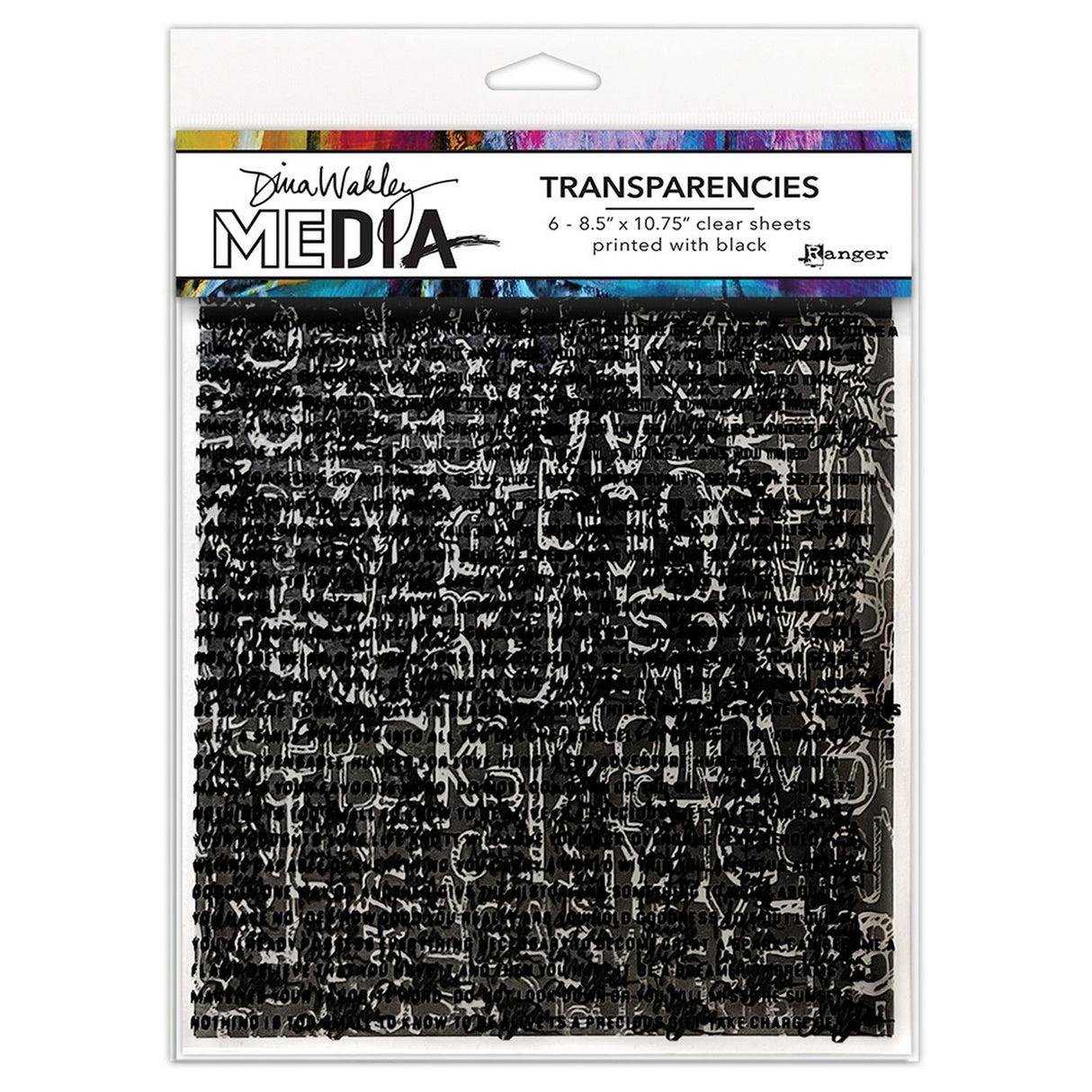 Ranger Ink Ranger • Jeu de typographie de transparents multimédias Dina Wakley 1