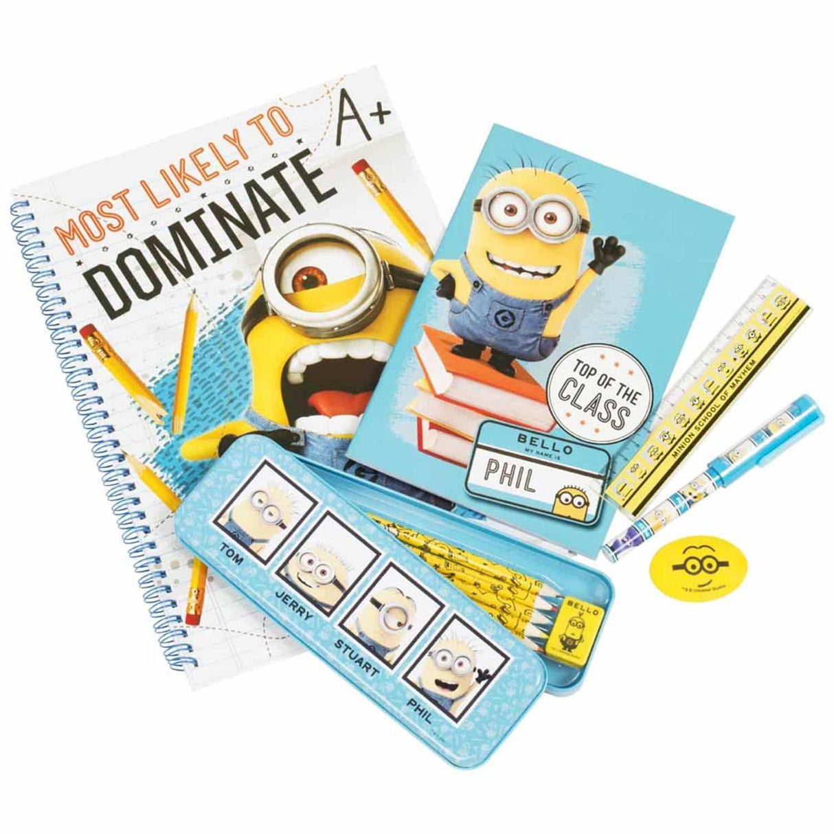 Van der Doelen Minions méprisables avec un vaste ensemble de papeterie