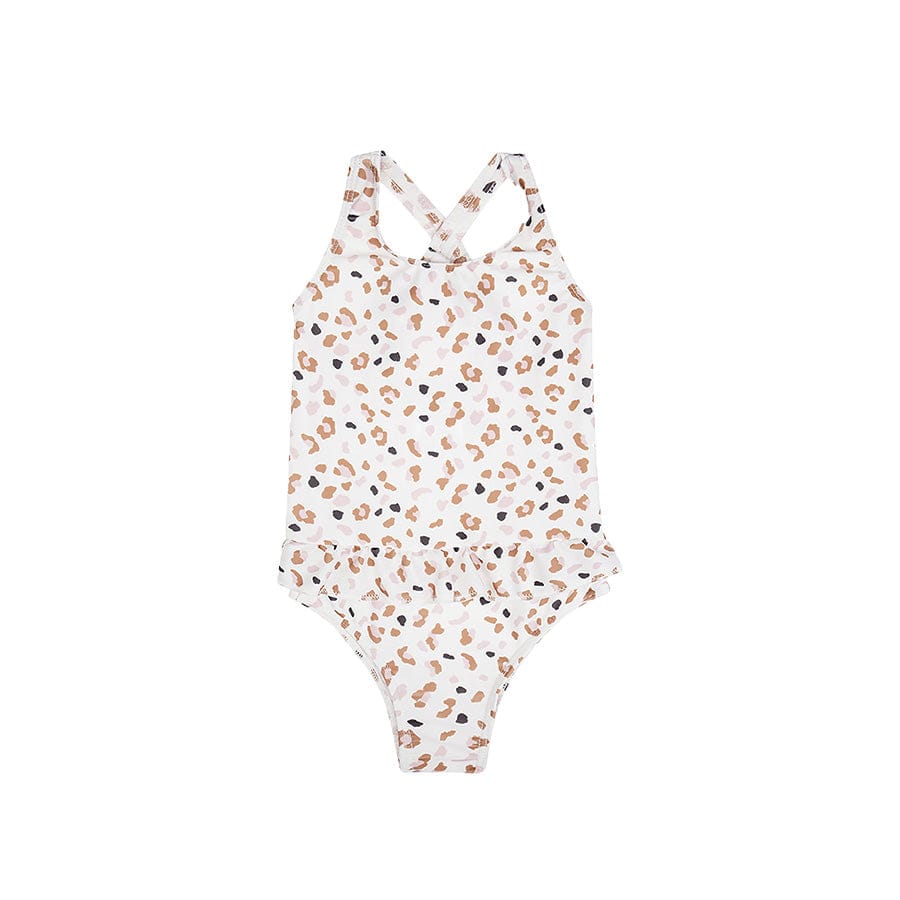 Léopard | maillot de bain uv filles kaki