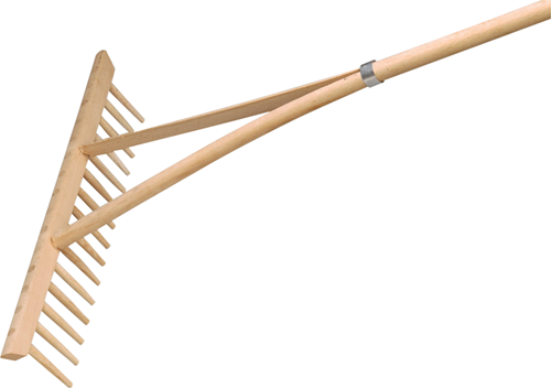 Râteau à foin Meister 16 dents 49 cm avec manche - wu9904600