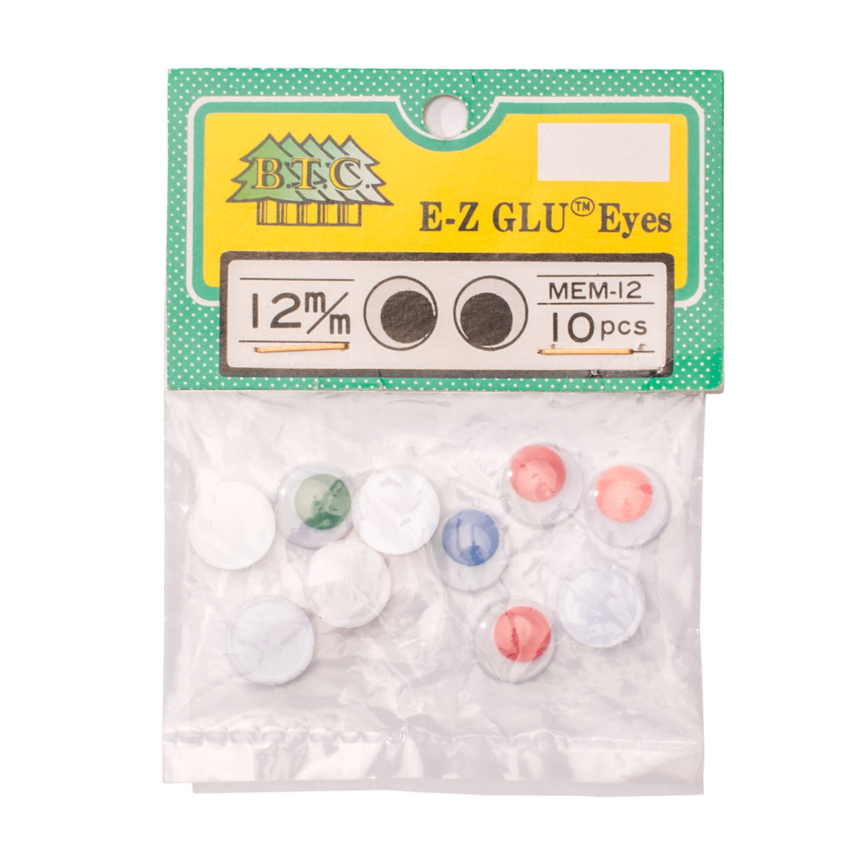 Vaessen creative • yeux dalle mobile 12mm 10pcs