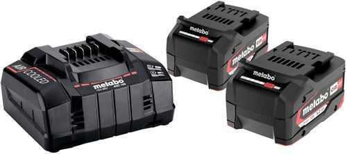 Metabo 685051000 Kit de démarrage batterie li-ion 18v (2x 5,2ah) + chargeur