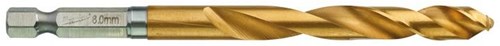 Accessoires Milwaukee perceuse à métal onde de choc hss-g ti. 8mm -1pc - 48894719