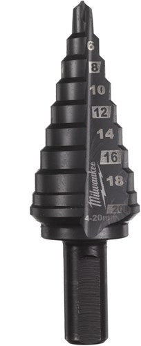 Milwaukee accessoires milwaukee cobalt 4 à 20 mm - 1 pc foret étagé cobalt 4-20 mm pas 2 mm - 48899372