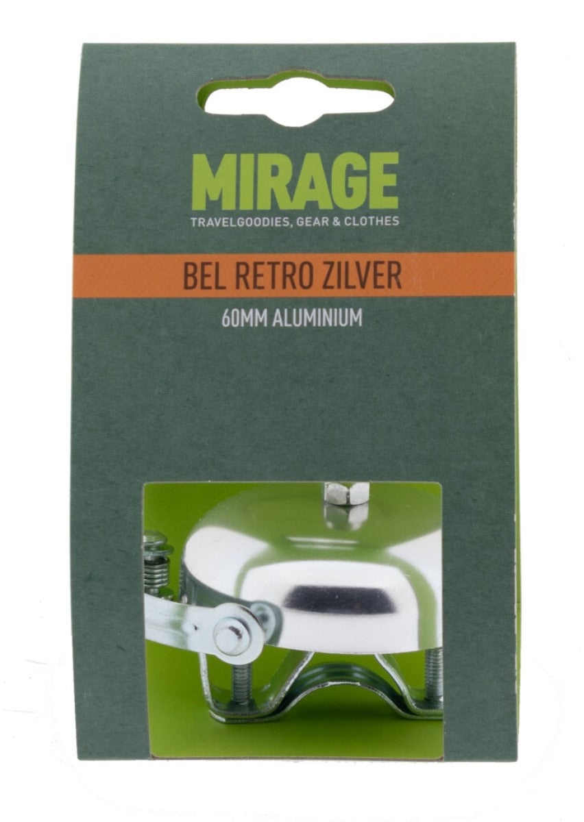 Cloche Mirage rétro aluminium 60mm, argent
