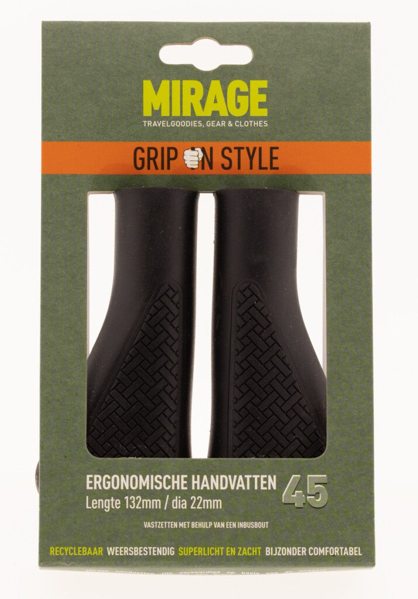 MIRAGE BICYLY GRANDES - ergonomique, noir, 132 mm