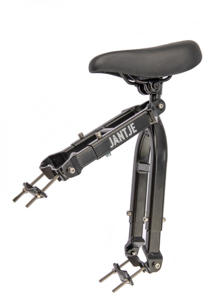 Selle sur tube mirage jantje, y compris les repousses de pied universel - noir