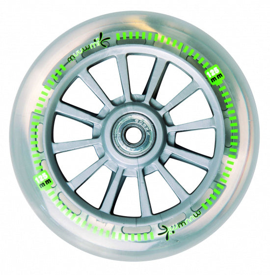 Muuwmi Neon 2-roues Kinderstept LED pliable Fook Brake noir vert