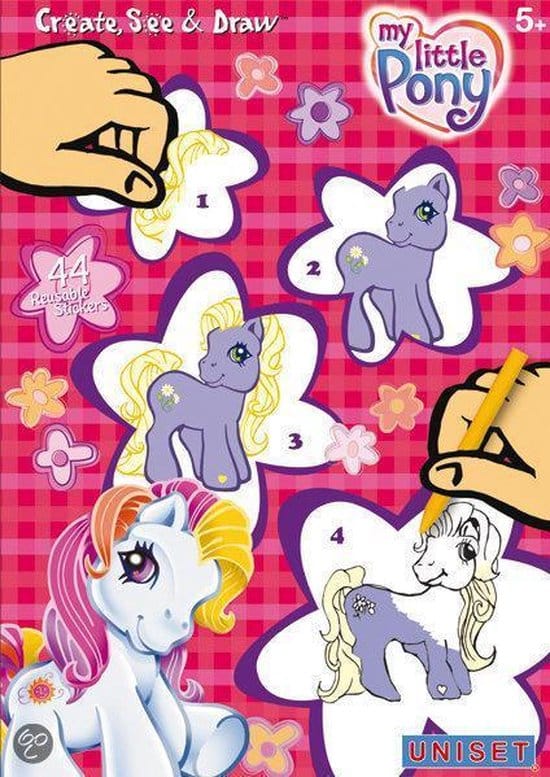 Van der Doelen mon petit poney autocollants pour fenêtre ensemble de panneaux