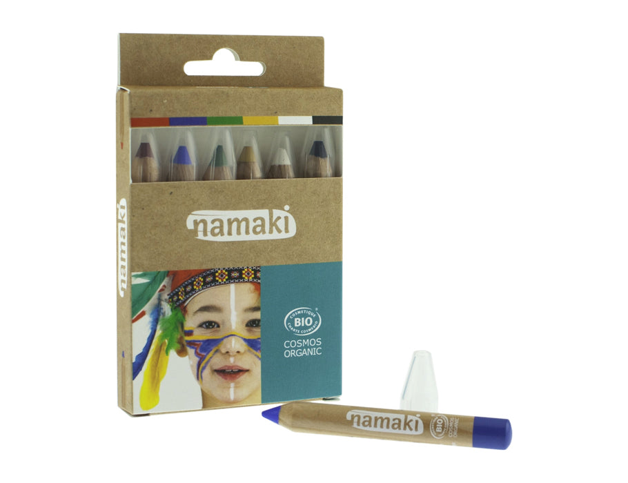Peinture pour le visage Namaki - arc-en-ciel - 6 couleurs