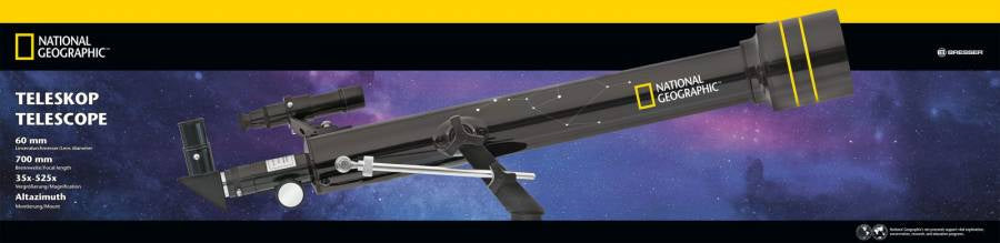 National Geographic Refractorscoop 60 700 35-525X noir