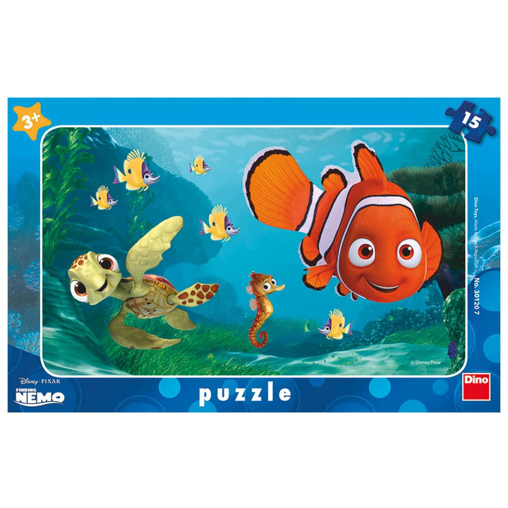 Puzzle Dinotoys Dino - Puzzle cadre Disney Pixar Nemo - 15 pièces