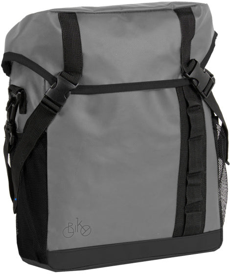 Bike carbon sac bandoulière vélo hydrofuge 12l gris