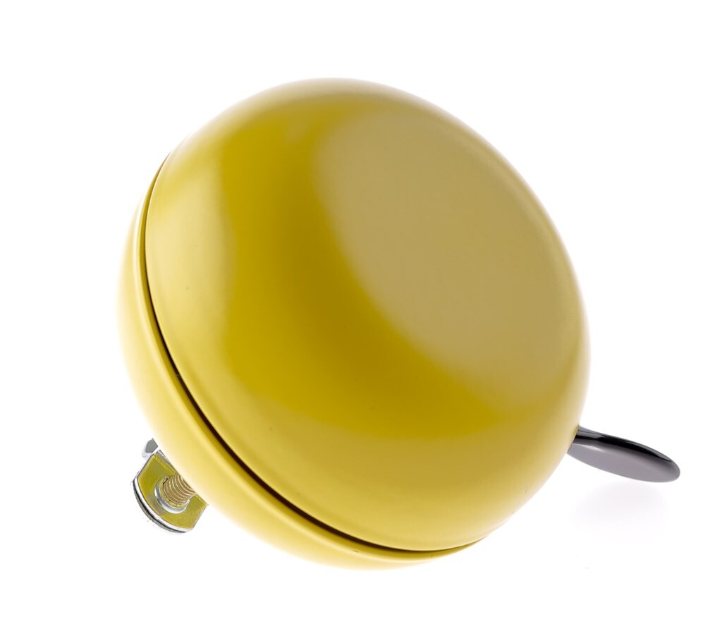 vélo cloche ding-dong acier 80 mm jaune
