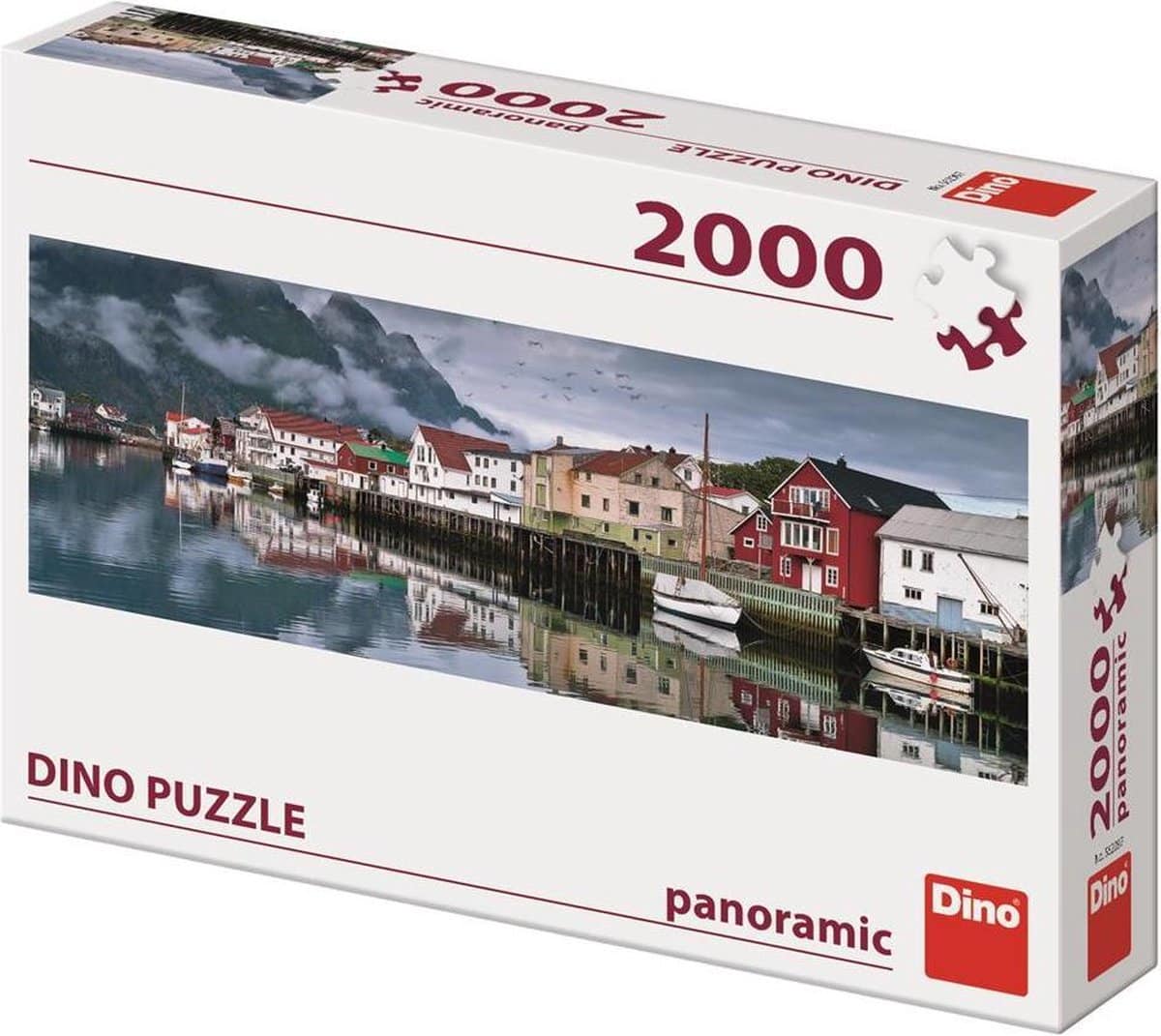 Puzzle dinosaure Dinotoys - village de pêcheurs en Norvège - 2000 pièces