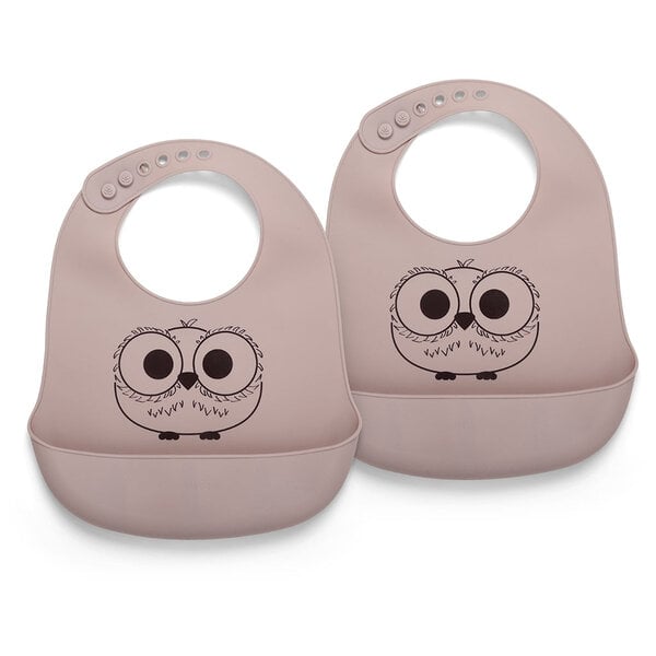 Nuuroo nuuroo alfie silicone short bib 2 pack avec imprimé