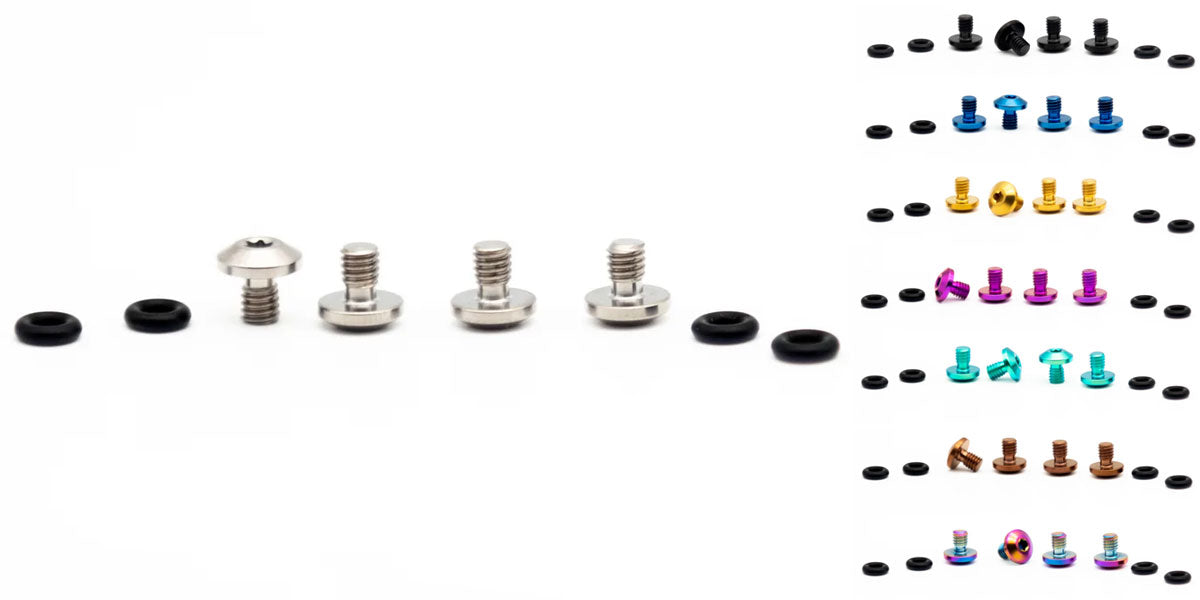 Jeu de vis en titane pour composants en chêne pour huile minérale Sram Bleedport (4 pièces)