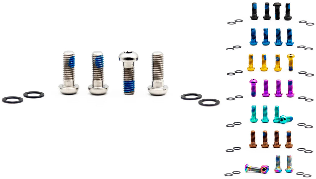 Oak components titanium screws set m6x16 for brake adapter (4 pieces)