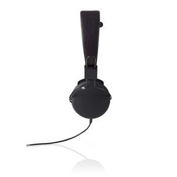 Nedis HPWD1100BK Casque filaire supra-auriculaire pliable câble rond de 1,2 m noir