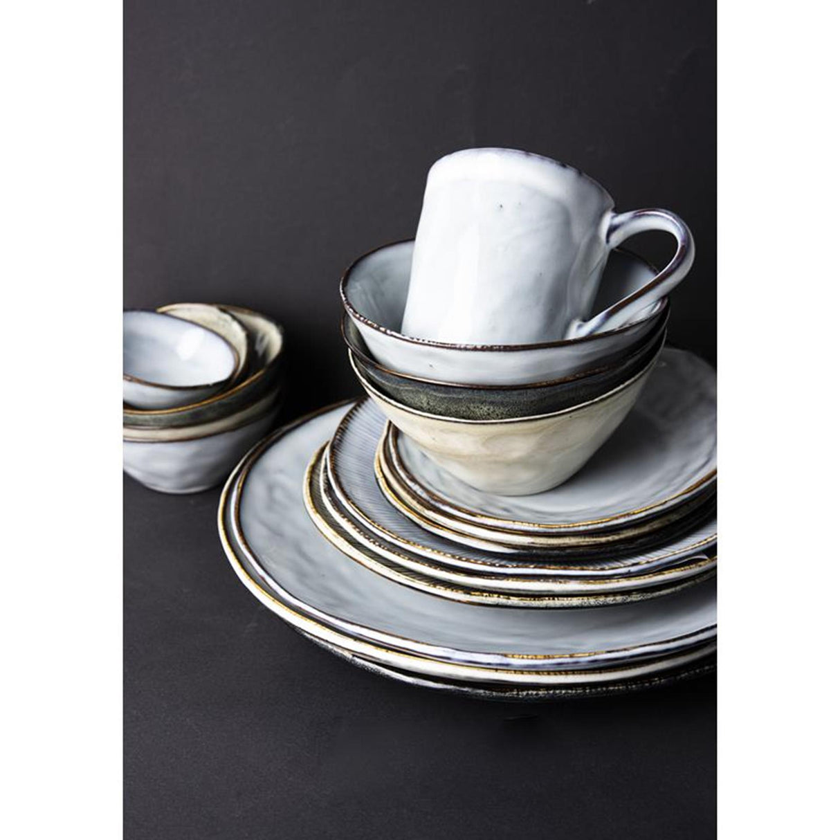 Mug bio rose hollandaise 250ml bleu 4 pcs