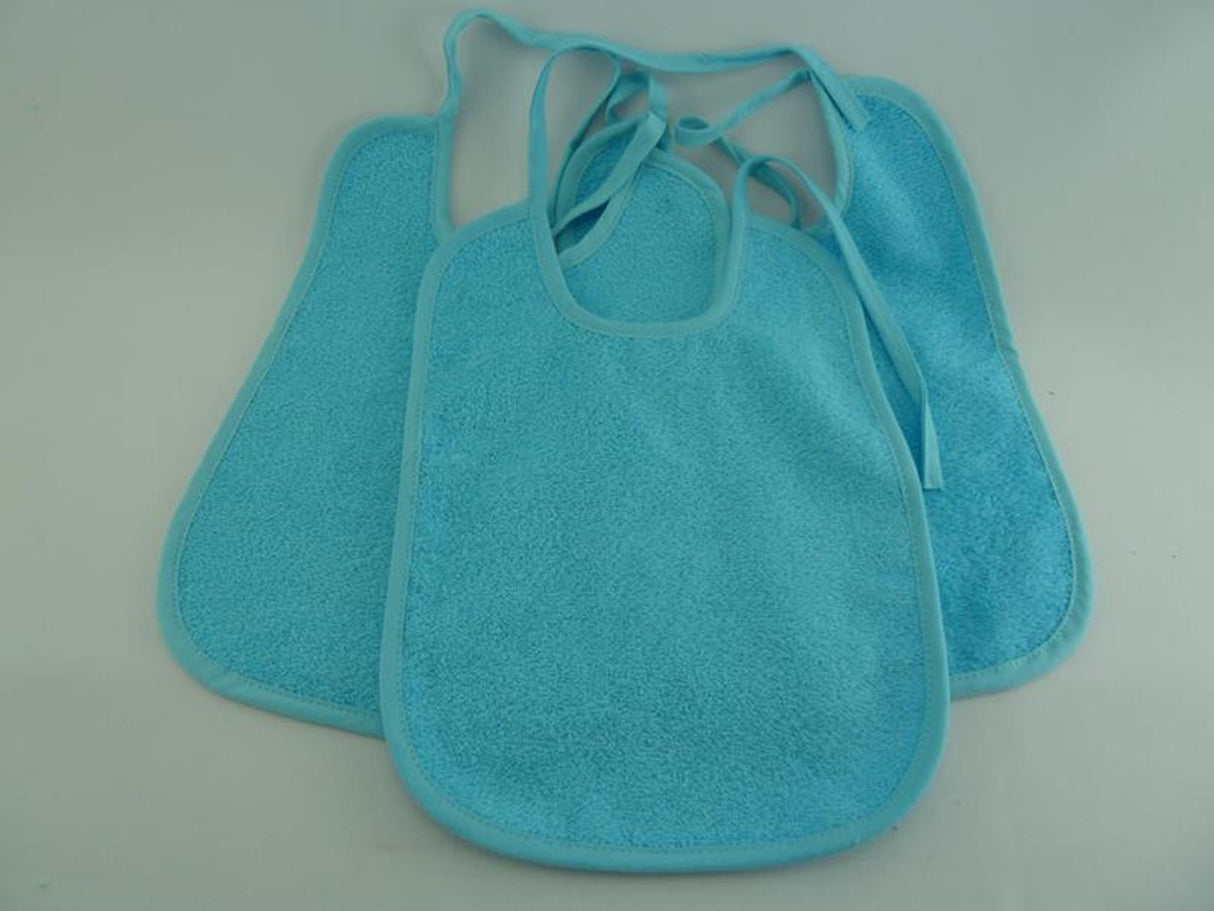 Bavoir 3 pcs 25x35 cm turquoise