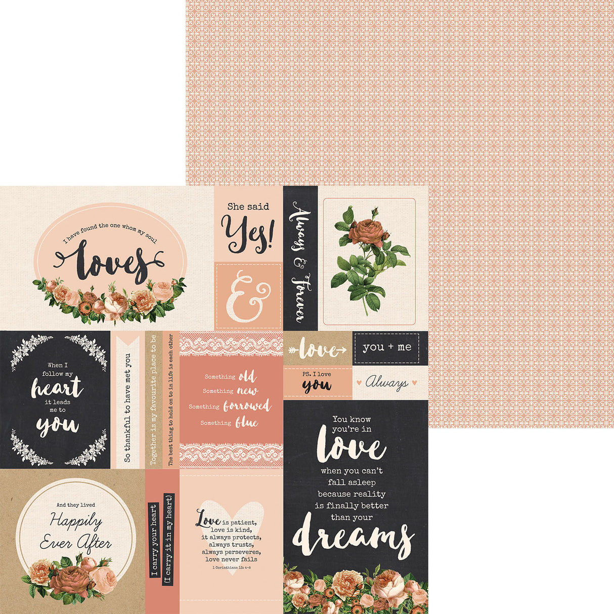 Kaisercraft • toujours pour toujours double face 30,5x30,5cm sans fin