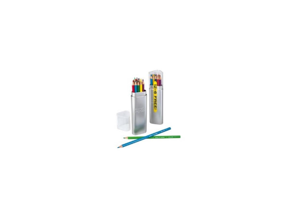 Crayons de couleur Bruynzeel 12+6