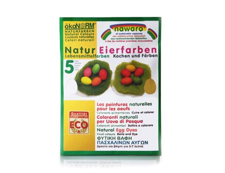Peinture pour œufs de Pâques Ökonorm sans danger pour les aliments - 5 couleurs