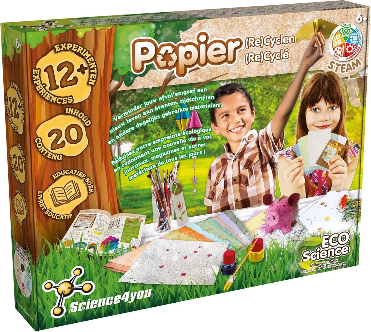 Recyclage du papier de l'unité de marque de Science 4 You, kit d'expérimentation