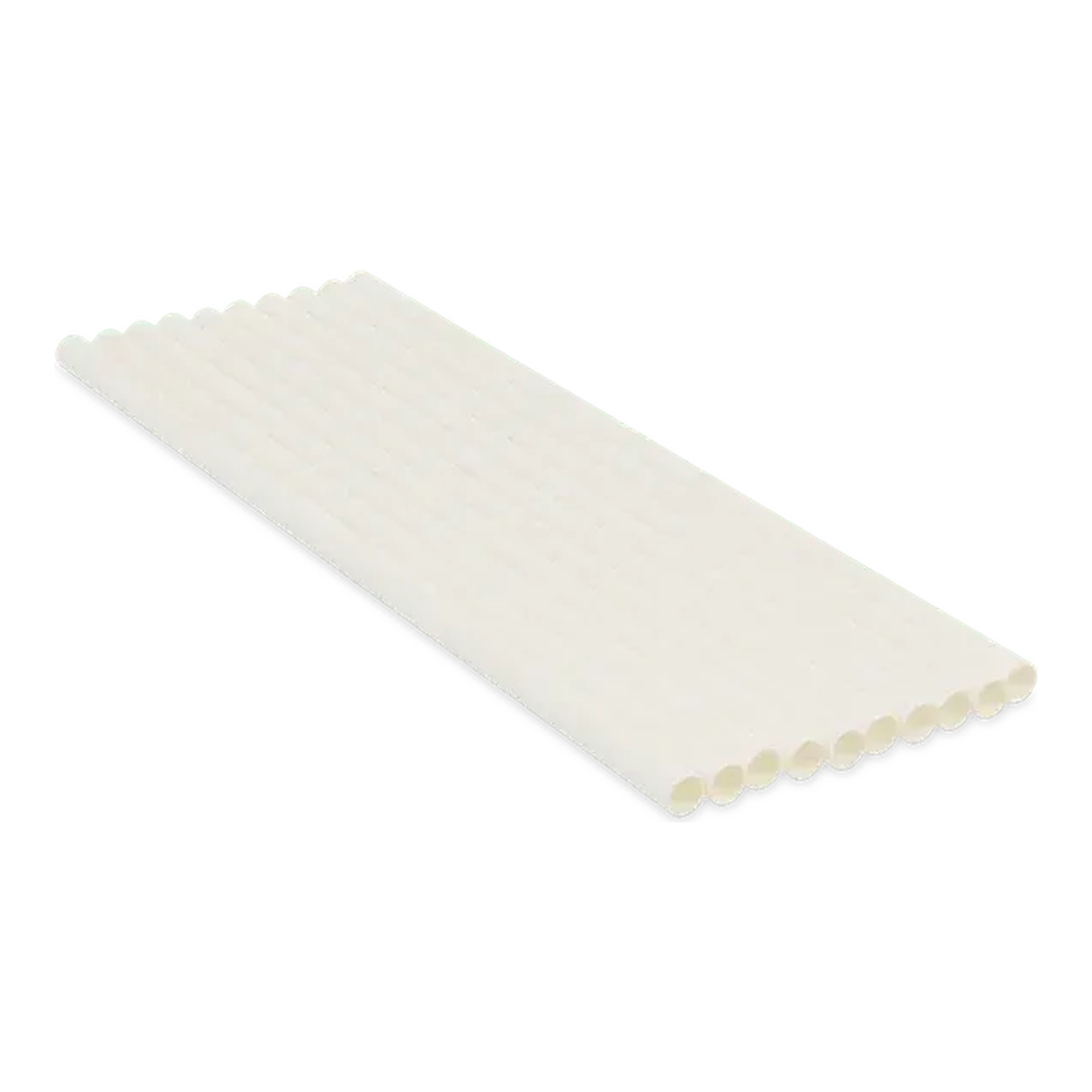 Pailles en papier blanc (230 x 8mm)