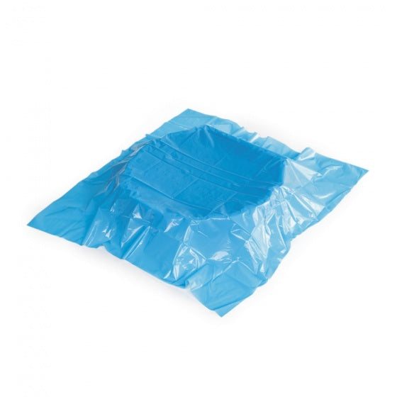 Coquille de sac de sable 87 x 78 x 18 cm bleu avec couvercle